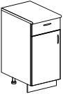 Шкаф напольный 40 см с 1 ящиком 906973