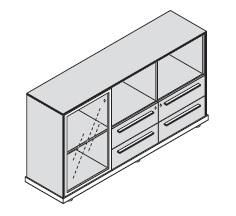 Шкаф низкий 118858