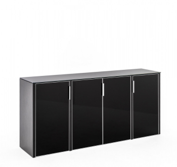 Шкаф низкий CRE4/899 BLACK GLASS