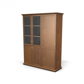 Шкаф-витрина + гардероб правый, 3 двери 82.13