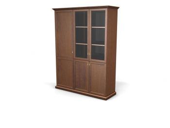 Шкаф-витрина с гардеробом левый 8#43054