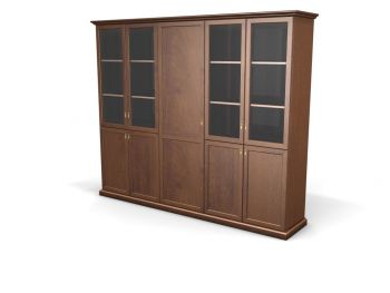 Шкаф-витрина с гардеробом 8#43056