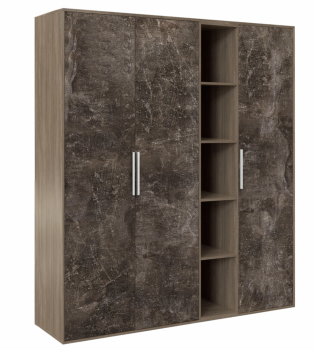 Шкаф высокий 3 створки, с нишей BTN36152442