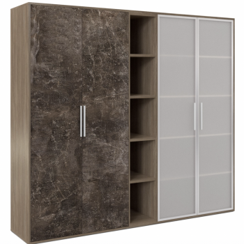 Шкаф высокий 4 створки, с нишей BTN36153542