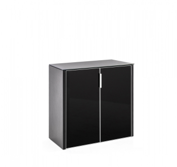 Шкаф низкий 2 двери CRE2/899 BLACK GLASS