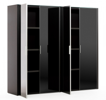 Шкаф LIB4/899 +2*LIBW/899 BLACK GLASS