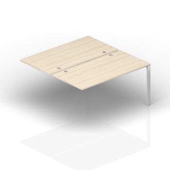 Составной стол на 2 рабочих места (4 громмета) - приставной элемент ST2TPG168