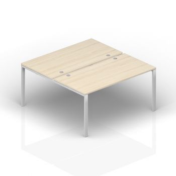 Составной стол на 2 рабочих места (4 громмета) ST2TG128