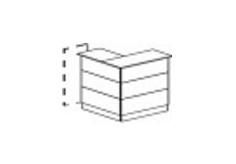 STEEL WOOD - Ресепшен угловой правый