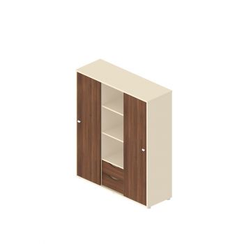 Стеллаж с раздвижными дверками