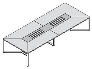 Стол для переговоров, ножки крашенные 146550
