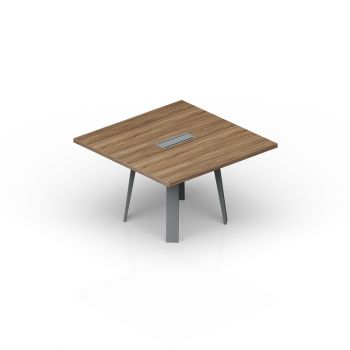 Стол для переговоров с металлическим аутлетом для вывода электропроводки MYME1414