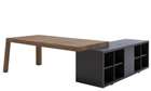 Столы для руководителя без передней панели и с приставным модулем глубиной 600 мм T013