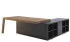 Столы для руководителя с передней панелью и с приставным модулем глубиной 600 мм T021