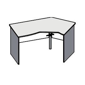 Стол эргономичный правый 135 градусов 169