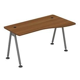 Стол эргономичный правый (металлокаркас МА) 0137