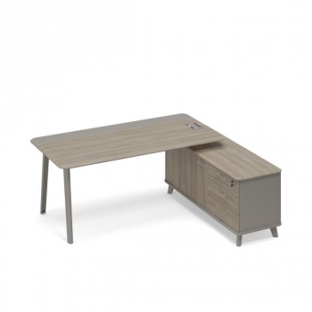 Стол комбинированный правый на тумбе (тип 1) ТМ М1 102 МП ВЛ/МП ВЛ ТМ М1 102 МП ВЛ/МП ВЛ
