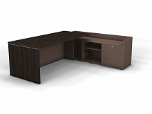 Стол на опорной тумбе без накладных фасадов правый SN13.2319R