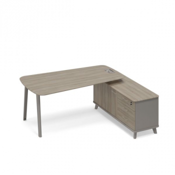 Стoл на опорной тумбе правый (тип 3) для руководителя ТМ М1 116 МП ВЛ ВЛ ТМ М1 116 МП ВЛ ВЛ