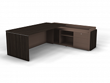 Стол на опорной тумбе с накладными фасадами правый SN12.2319R