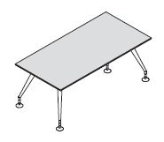 Стол, ножки крашенные 156305