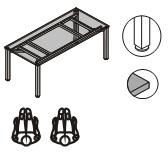 Стол переговорный с цельной столешницей S7165