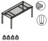 Стол переговорный с цельной столешницей S7181