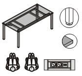 Стол переговорный с цельной столешницей S7167