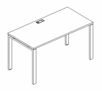 Стол письменный на металлокаркасе UNO А4 Б1 011 БП