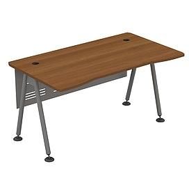 Стол рабочий (металлокаркас МА) с металлическим экраном 0144