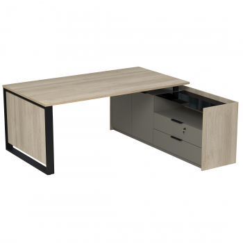 Стол рабочий, на опорной двусоставной тумбе 15СОД.1609