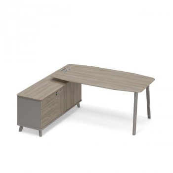 Стол руководителя на опорной тумбе левый (тип 2) ТМ М1 109 МП ВЛ ВЛ ТМ М1 109 МП ВЛ ВЛ