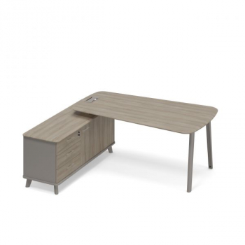 Стoл руководителя на опорной тумбе левый (тип 3) ТМ М1 115 МП ВЛ ВЛ ТМ М1 115 МП ВЛ ВЛ