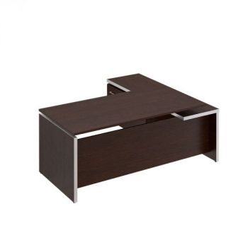 Стол руководителя с брифинг приставкой боковой левой МЕ 138