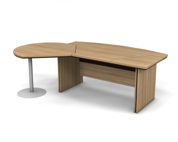 Стол руководителя с брифингом, левый 8#08148