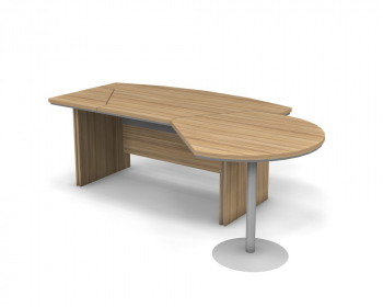 Стол руководителя с брифингом, правый 8#21726