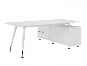 Стол руководителя с опорной тумбой левый ЕМР105SX.HGW