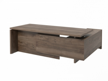 Стол руководителя с опорной тумбой левый FI-121L.GG