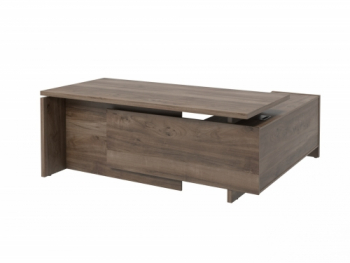 Стол руководителя с опорной тумбой левый FI-119L.GG