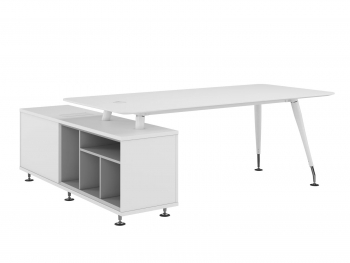 Стол руководителя с опорной тумбой правый ЕМР105DX.HGW