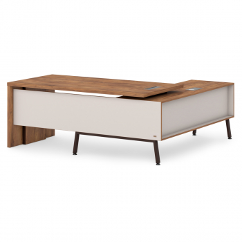 Стол руководителя с опорной тумбой Т-119пр