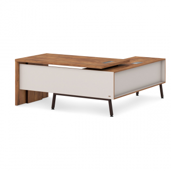 Стол руководителя с опорной тумбой Т-117пр