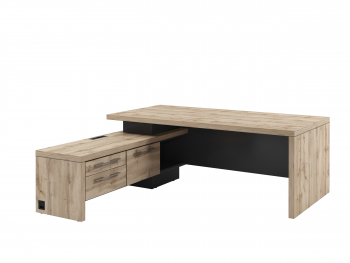 Стол руководителя с опороной тумбой Т-20л/п1000