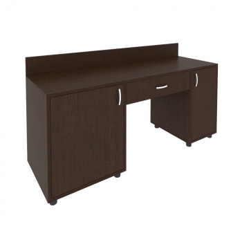 Стол с 2-мя тумбами и бортиком С-СТ-170  (Л/Пр)