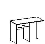 Стол с туалетный с ящиком Т-104