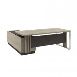 Стол с тумбой (опоры металл, блок розеток) Z-422л/п1000