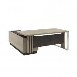 Стол с тумбой (опоры металл, блок розеток) Z-418л/п1000