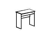 Стол туалетный с полкой Т-103