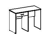 Стол туалетный с ящиком Т-114