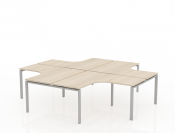 Стол угловой квартет ТНУ314-4-ТР+ТНУ313К-4-22